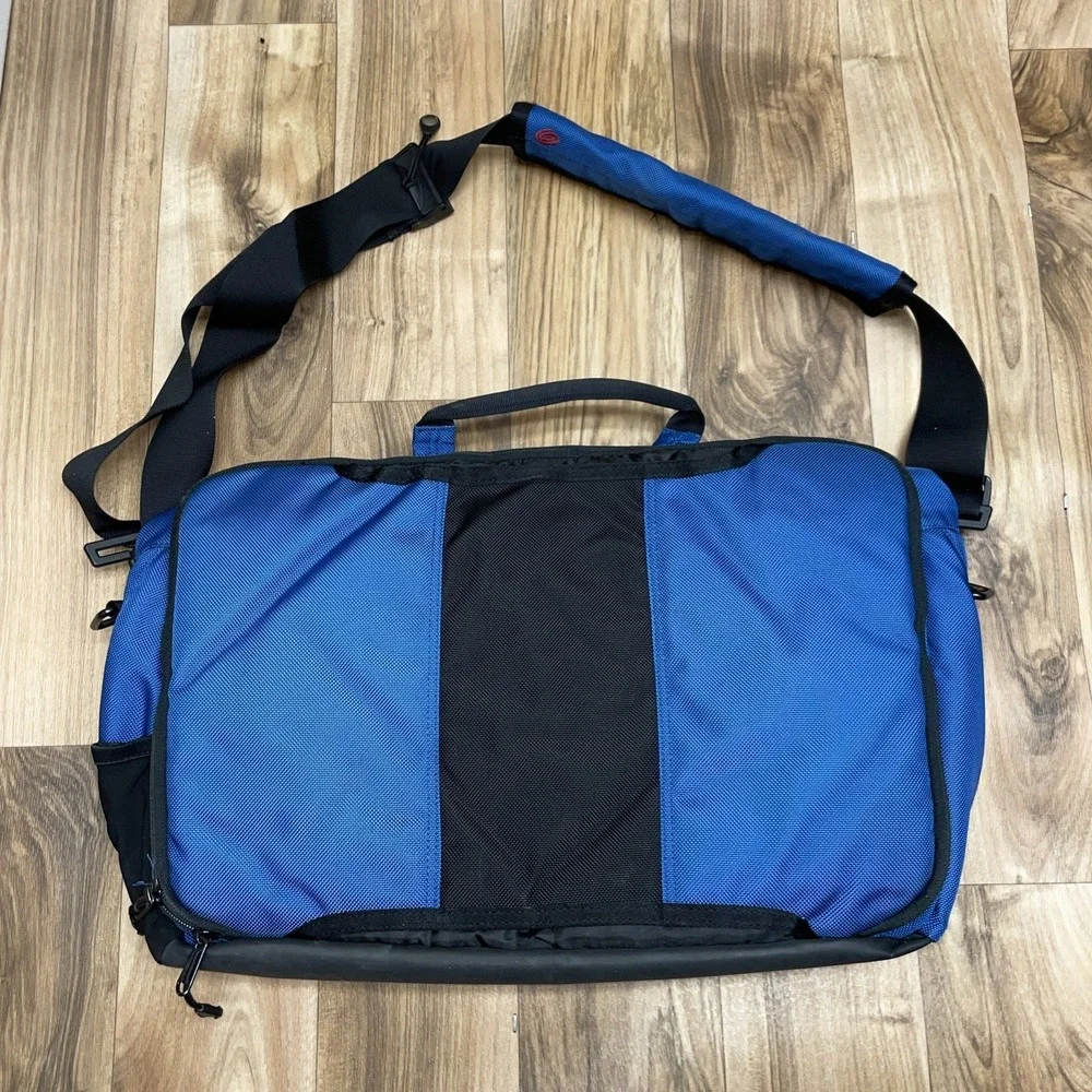 Timbuk2 Messenger Bag Laptop Crossbody‎ Travel Large Blue Black !!